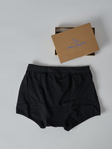 Men's Loopwheeled Boxer Brief - 7.2oz Classic Fit (99 Deep Black)