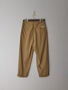 Unisex Pleated Front Pants - Relaxed Fit (16 Khaki)