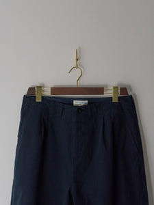 Unisex Pleated Front Pants - Relaxed Fit (51 Dark Navy)