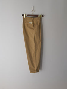 Unisex Pleated Front Pants - Relaxed Fit (16 Khaki)